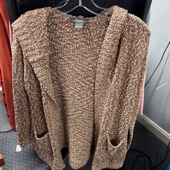 Natural Reflections Sweaters - Natural reflections hooded cardigan M // 111017